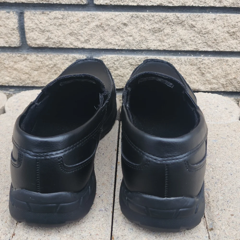 Tredsafe Black Shoes Non-Marking Oil and Slip Resistant for Men Size